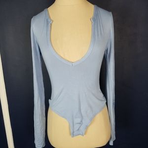 Pretty Little Thing Dusky Blue Jersey Long Sleeve